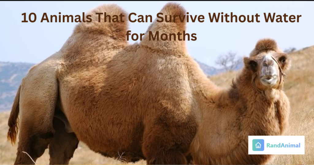 10 Animals That Can Survive Without Water for Months